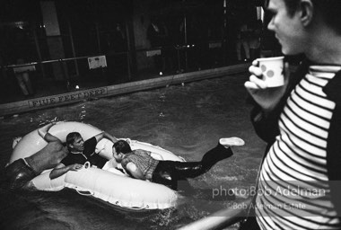 Pool party at Al Roon's Gym. New York City, 1965.