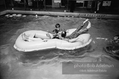Pool party at Al Roon's Gym. New York City, 1965.