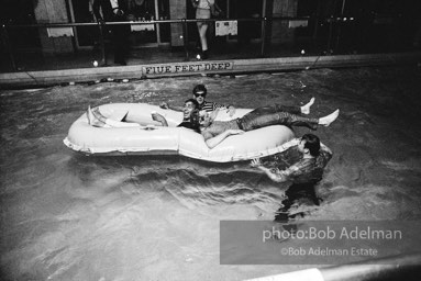 Pool party at Al Roon's Gym. New York City, 1965.