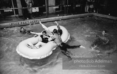 Pool party at Al Roon's Gym. New York City, 1965.