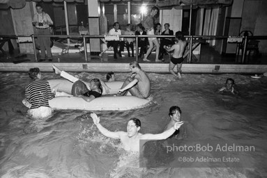 Pool party at Al Roon's Gym. New York City, 1965.