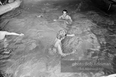 Pool party at Al Roon's Gym. New York City, 1965.