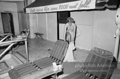 Pool party at Al Roon's Gym. New York City, 1965.