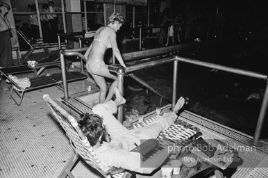 Pool party at Al Roon's Gym. New York City, 1965.