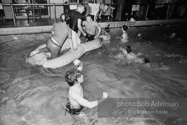 Pool party at Al Roon's Gym. New York City, 1965.