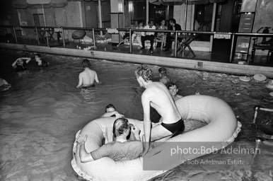 Pool party at Al Roon's Gym. New York City, 1965.