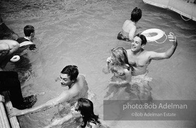 Pool party at Al Roon's Gym. New York City, 1965.