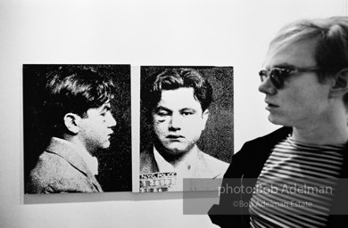 Andy with Most Wanted Men –
John Victor G. (1963) at the Leo
Castelli Gallery, New York City. 1965