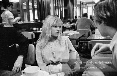 Bibbe Hanson and Chuck Wein at a mid-town restaurant. New York City, 1965.