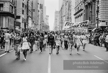 Women's Strike For Equality. New York City. August 26, 1970.