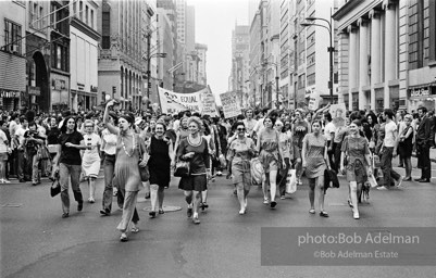 Women's Strike For Equality. New York City. August 26, 1970.