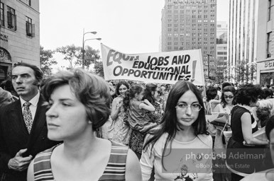 Women's Strike For Equality. New York City. August 26, 1970.