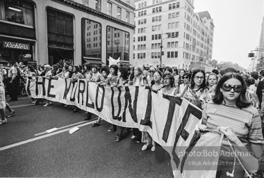 Women's Strike For Equality. New York City. August 26, 1970.