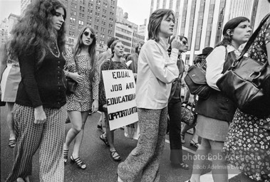 Women's Strike For Equality. New York City. August 26, 1970.