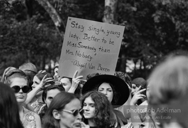 Women's Strike For Equality. New York City. August 26, 1970.