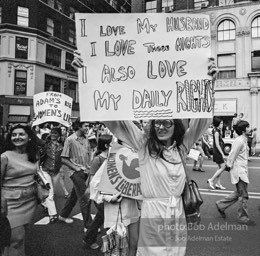 Women's Strike For Equality. New York City. August 26, 1970.