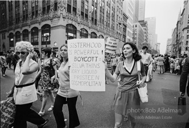 Women's Strike For Equality. New York City. August 26, 1970.