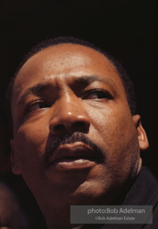 Eyes on the prize: King in a quiet moment during the march to Montgomery,  Alabama.  1965- KING_cover 002