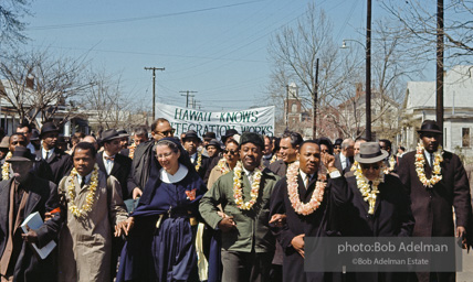 MLK at the beginning of the Selma to Montgomery march. Alabama, 1965
