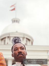 MLK at the conclusion of the Selma to Montgomerymarch, Alabama. 1965